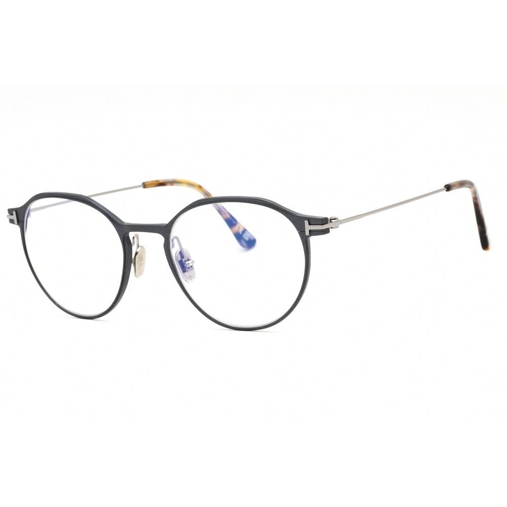 Tom Ford FT5866-B Eyeglasses 13 Matte Dark Ruthenium metal Round